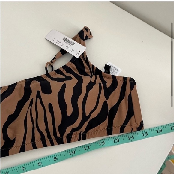 J Crew Zebra Striped Bikini Top - Picture 6 of 9